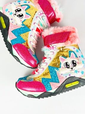 Irregular Choice Moonbeam Light Up Cat Sneakers Boots | NIB | EU 38